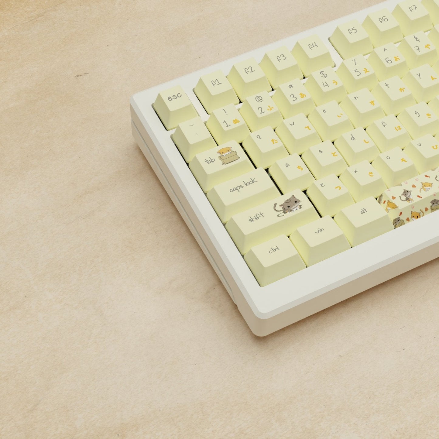 Alpha 82 - 75% Meowcaps Keyboard - Goblintechkeys