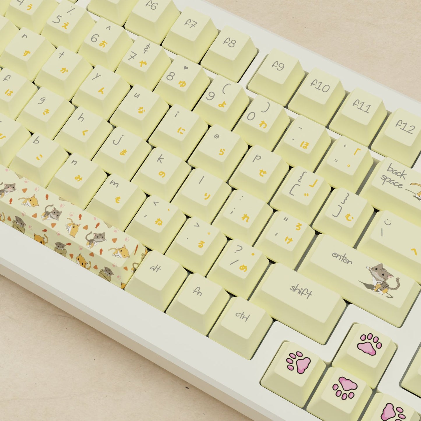 Alpha 82 - 75% Meowcaps Keyboard - Goblintechkeys