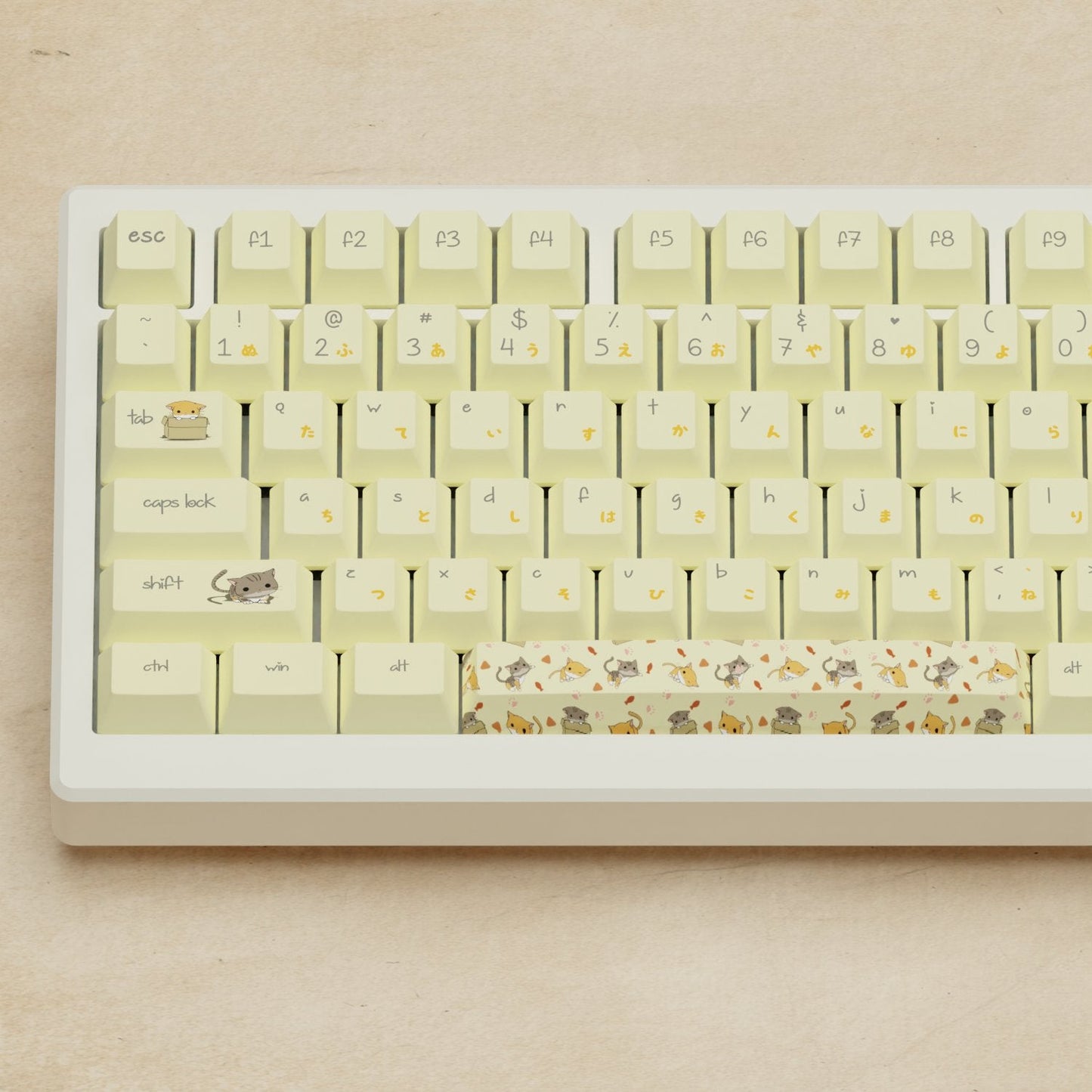 Alpha 82 - 75% Meowcaps Keyboard - Goblintechkeys