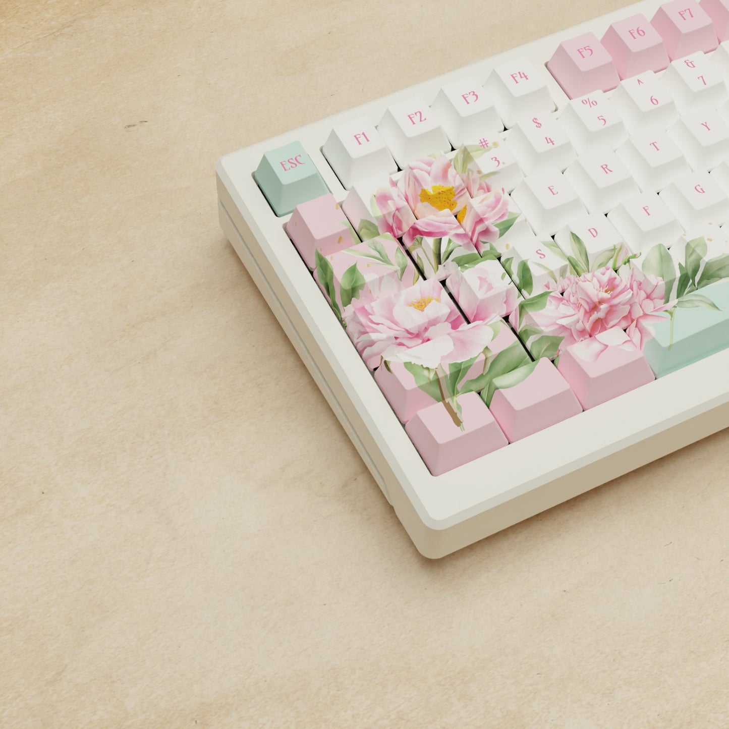 Alpha 82 - 75% Peony Mechanical Keyboard - Goblintechkeys