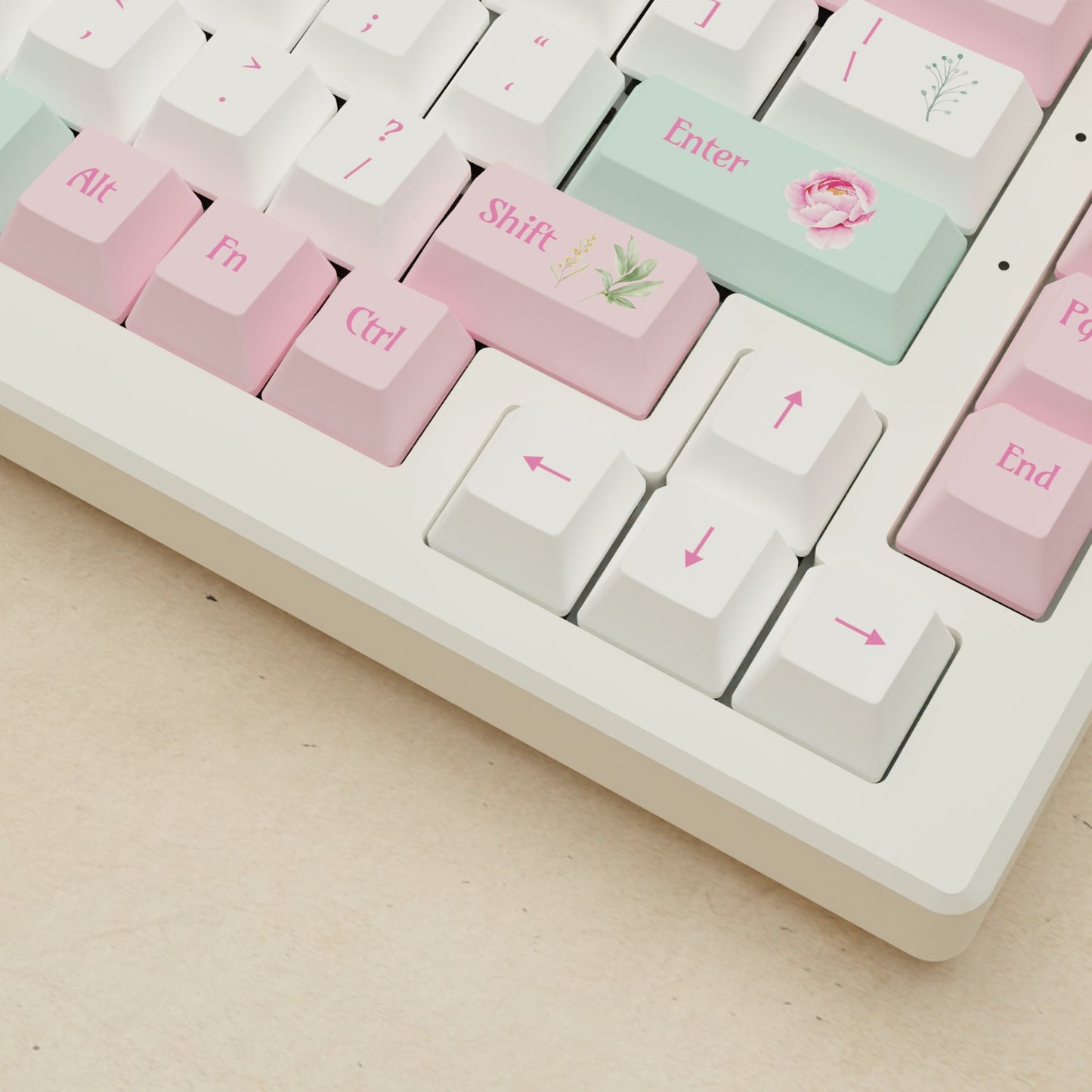 Alpha 82 - 75% Peony Mechanical Keyboard - Goblintechkeys
