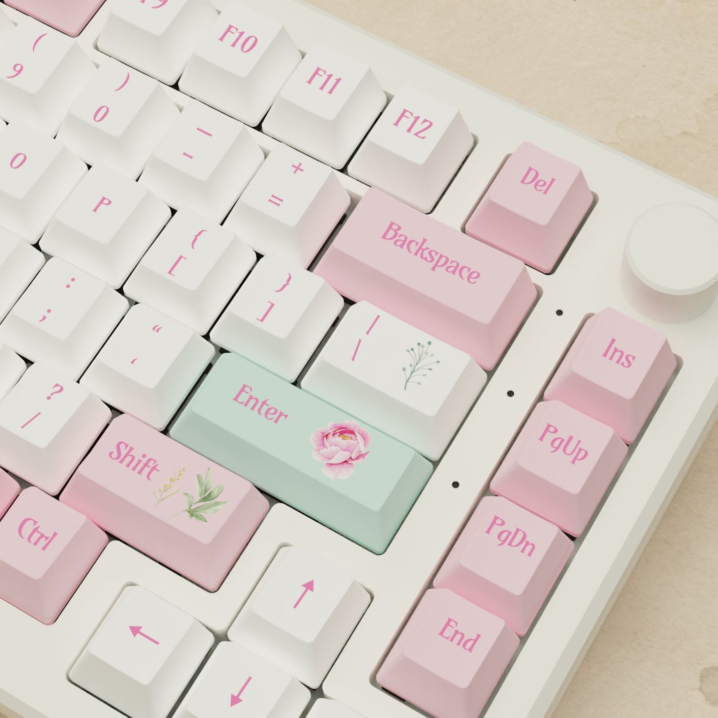 Alpha 82 - 75% Peony Mechanical Keyboard - Goblintechkeys