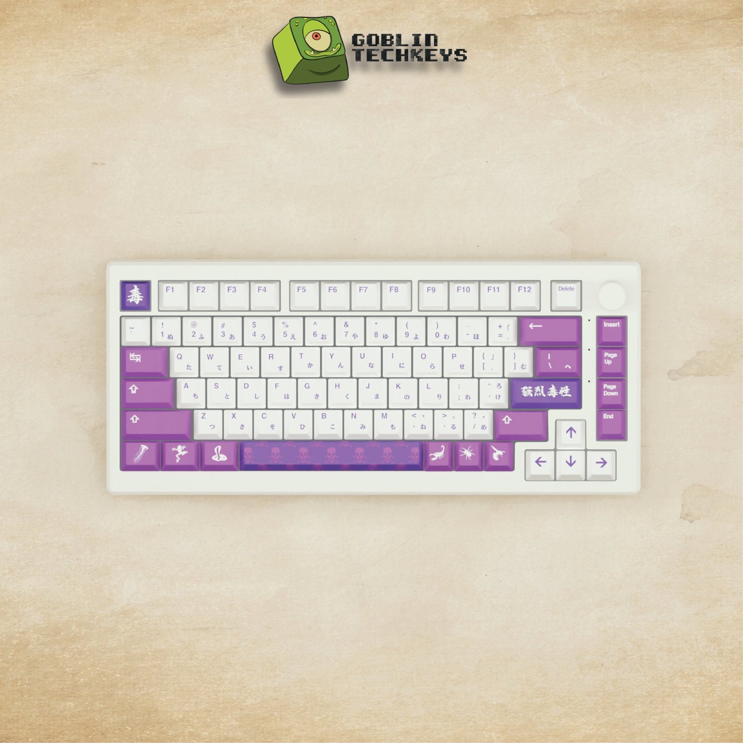 Alpha 82 - 75% Poison Mechanical Keyboard - Goblintechkeys