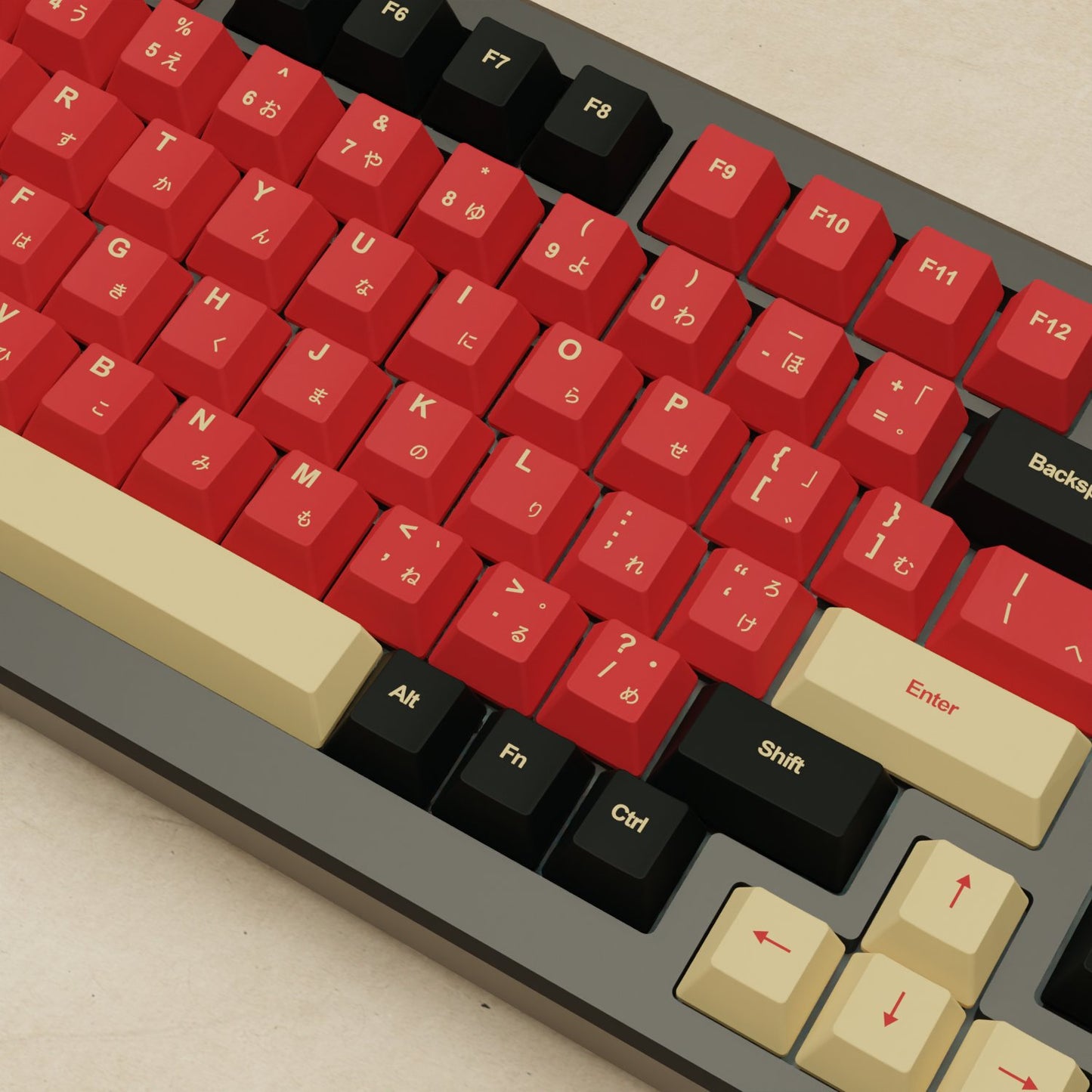 Alpha 82 - 75% Red Samurai Mechanical Keyboard - Goblintechkeys