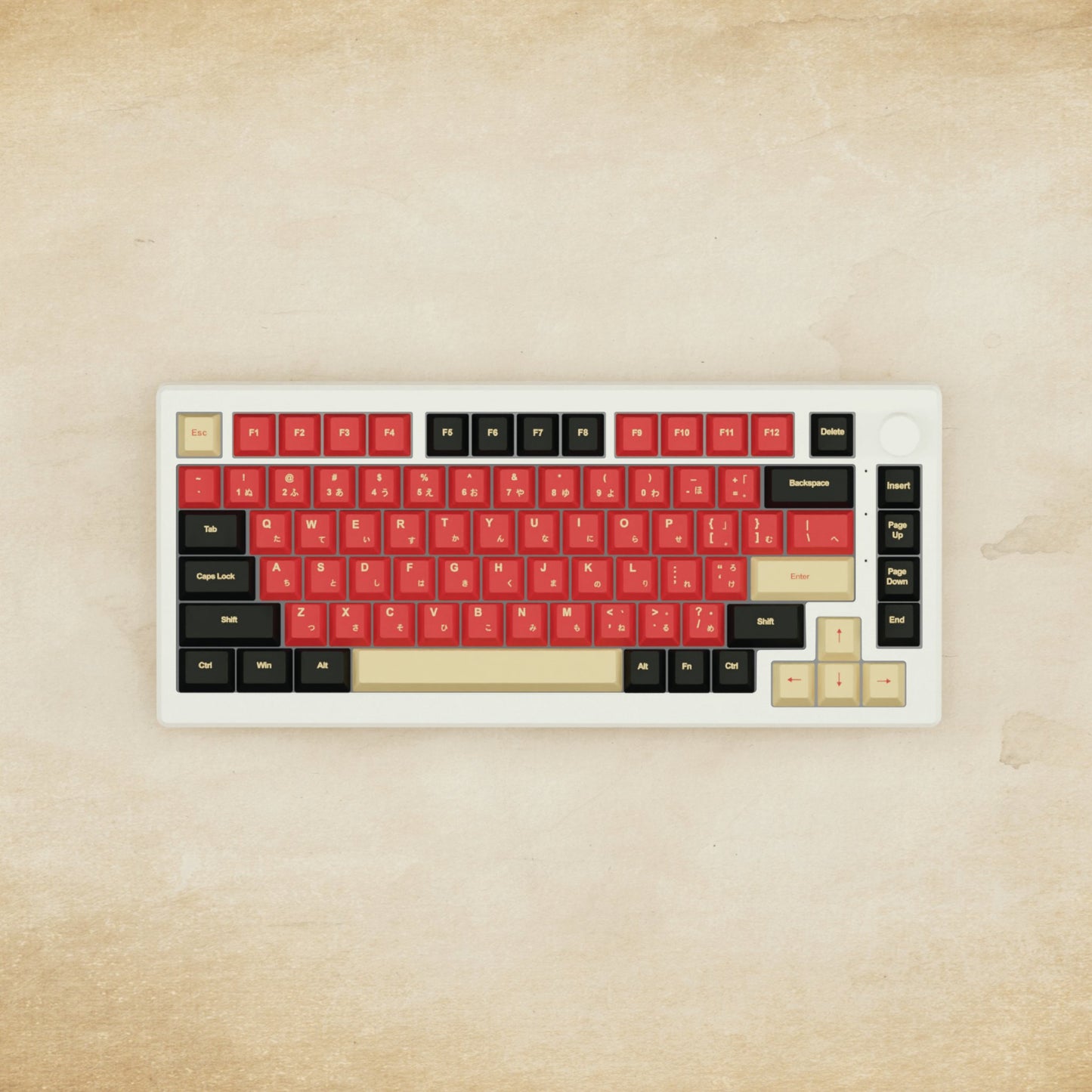 Alpha 82 - 75% Red Samurai Mechanical Keyboard - Goblintechkeys