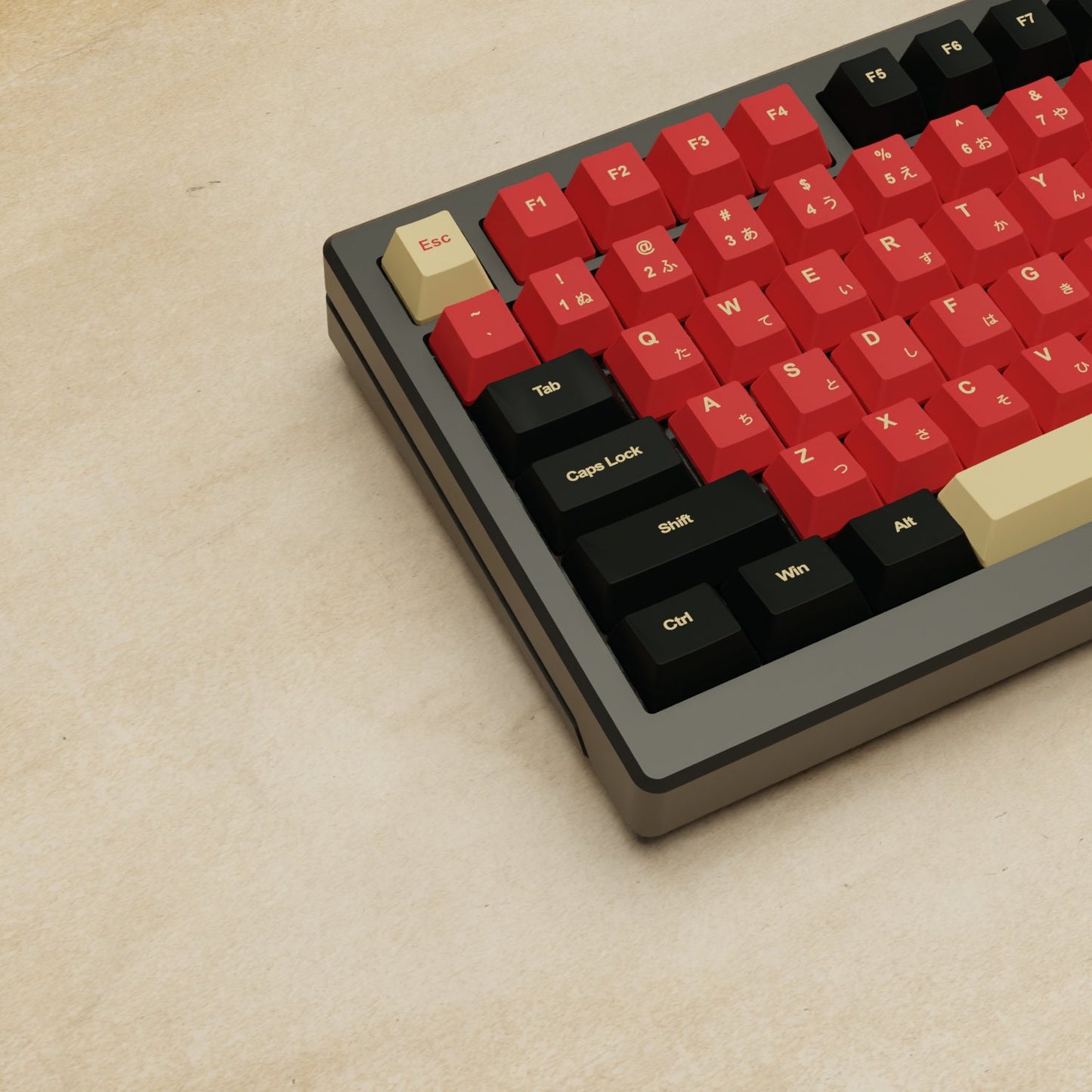 Alpha 82 - 75% Red Samurai Mechanical Keyboard - Goblintechkeys