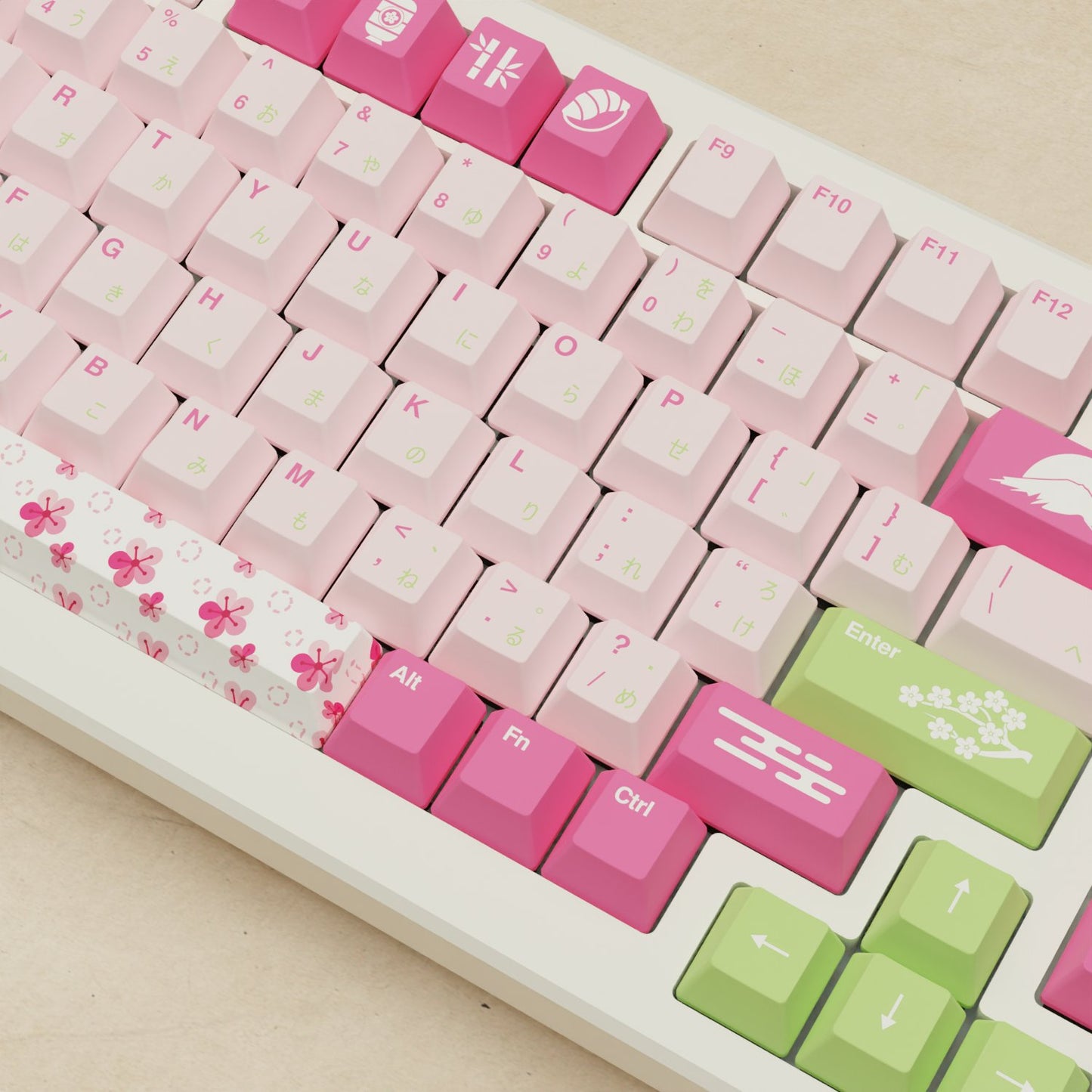 Alpha 82 - 75% Sakura Mechanical Keyboard - Goblintechkeys