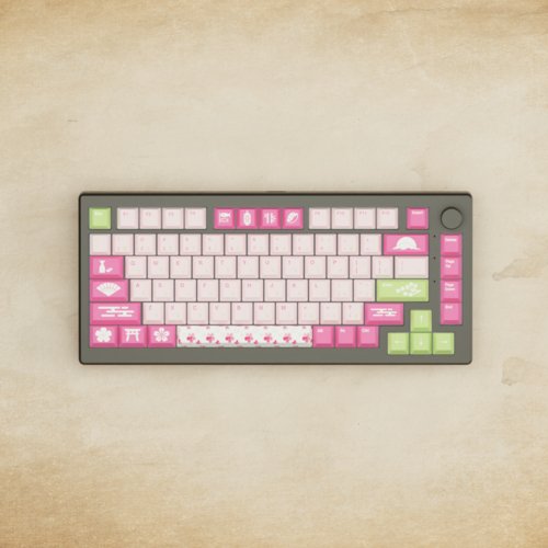 Alpha 82 - 75% Sakura Mechanical Keyboard - Goblintechkeys
