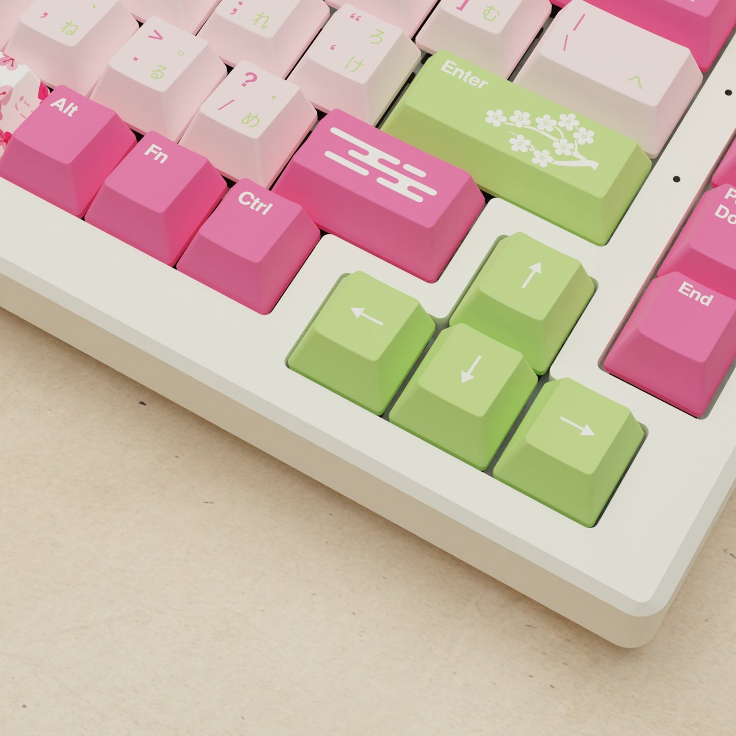 Alpha 82 - 75% Sakura Mechanical Keyboard - Goblintechkeys