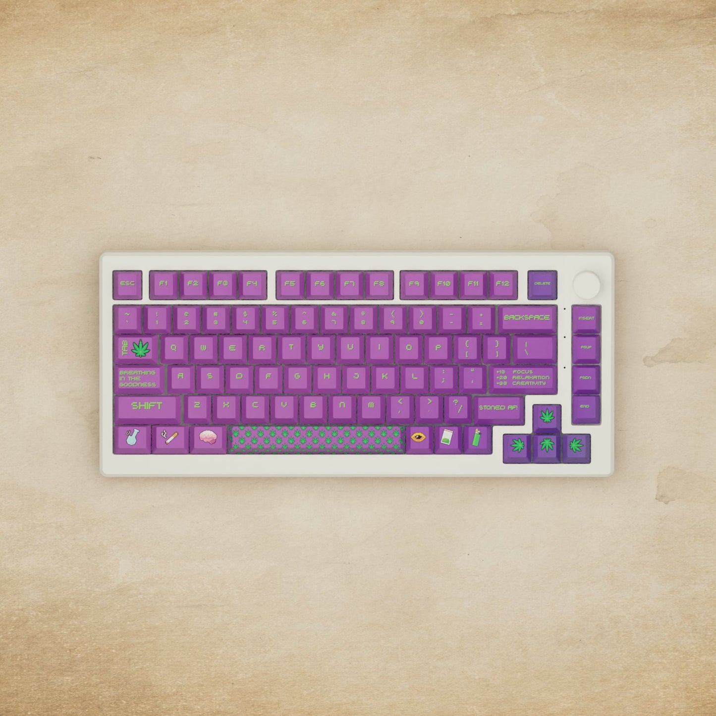 Alpha 82 - 75% Stoner Mechanical Keyboard - Goblintechkeys