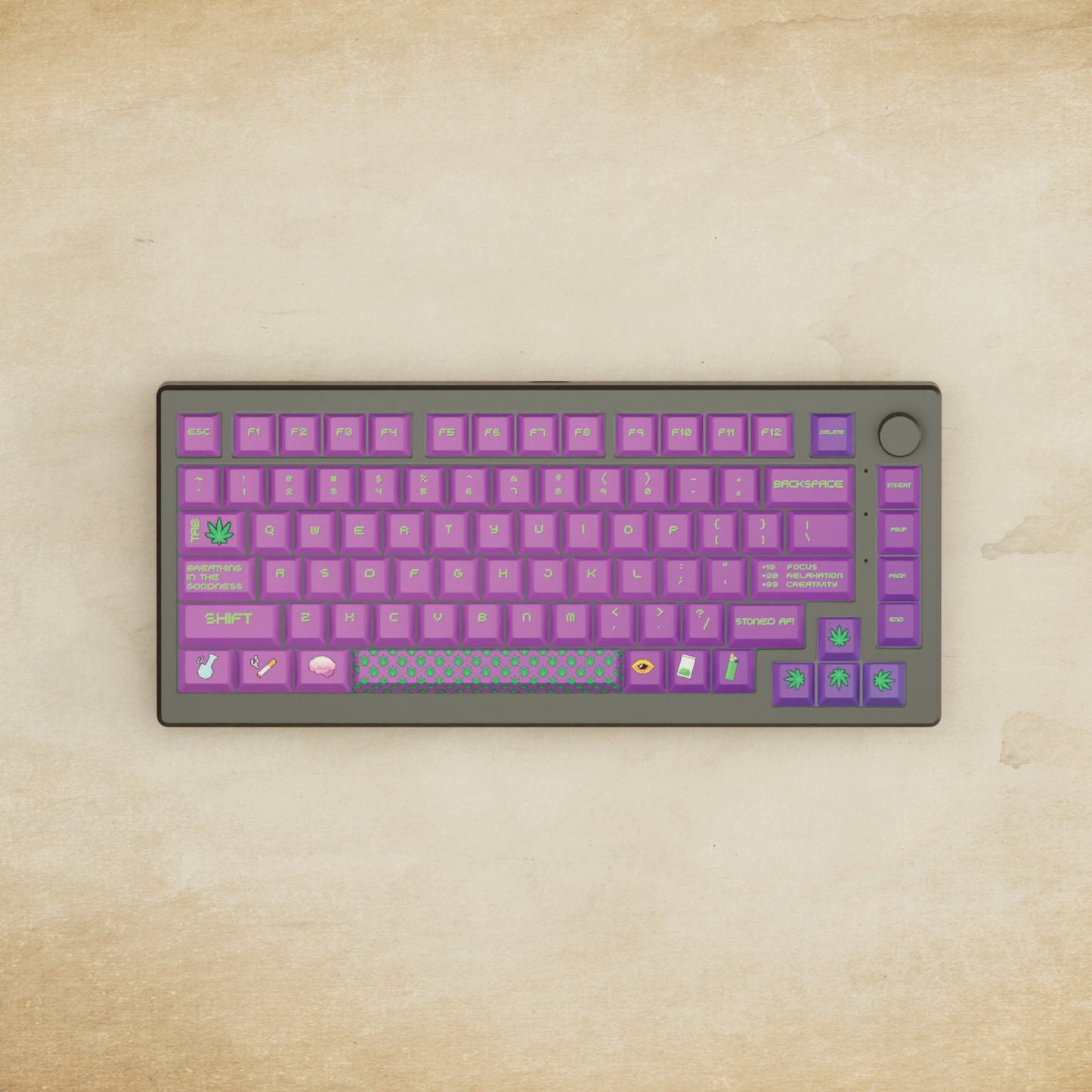 Alpha 82 - 75% Stoner Mechanical Keyboard - Goblintechkeys