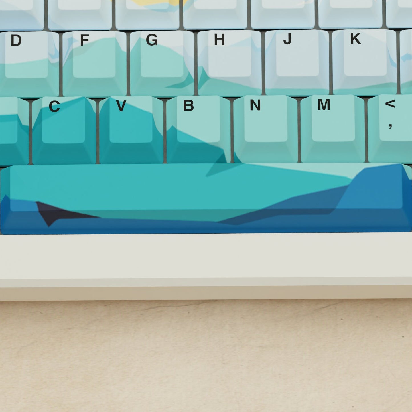 Alpha 82 - 75% Sunset Mechanical Keyboard - Goblintechkeys