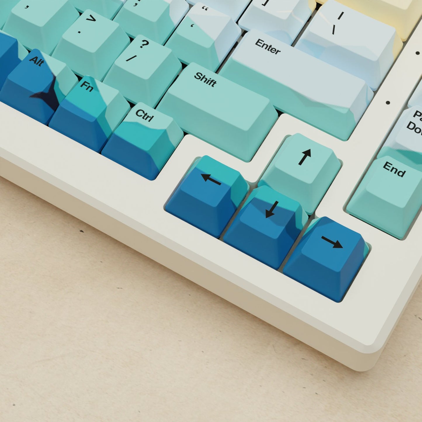 Alpha 82 - 75% Sunset Mechanical Keyboard - Goblintechkeys