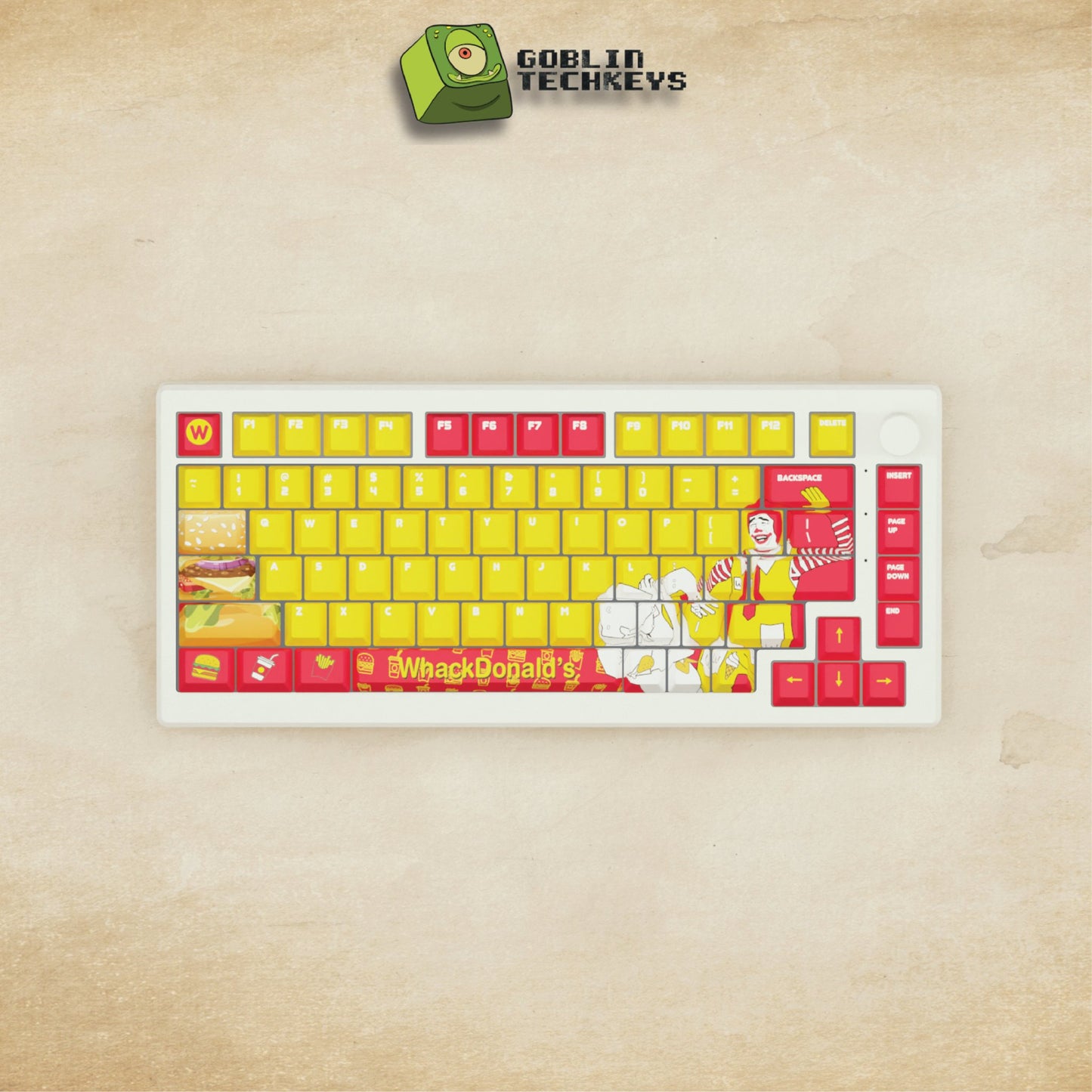 Alpha 82 - 75% Whackdonald Mechanical Keyboard - Goblintechkeys