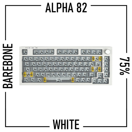 Alpha 82 75% Wireless Keyboard Barebone Kit with knob - Goblintechkeys