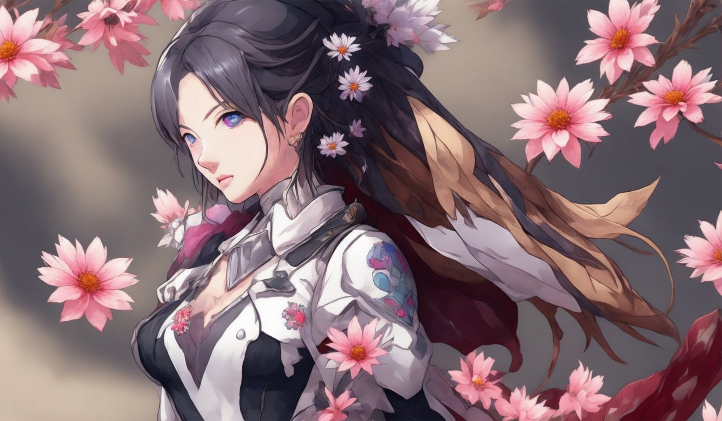 Amidst the Blossoms | Custom Artisan Mousepad | Gaming & Office Desk Mat - Goblintechkeys
