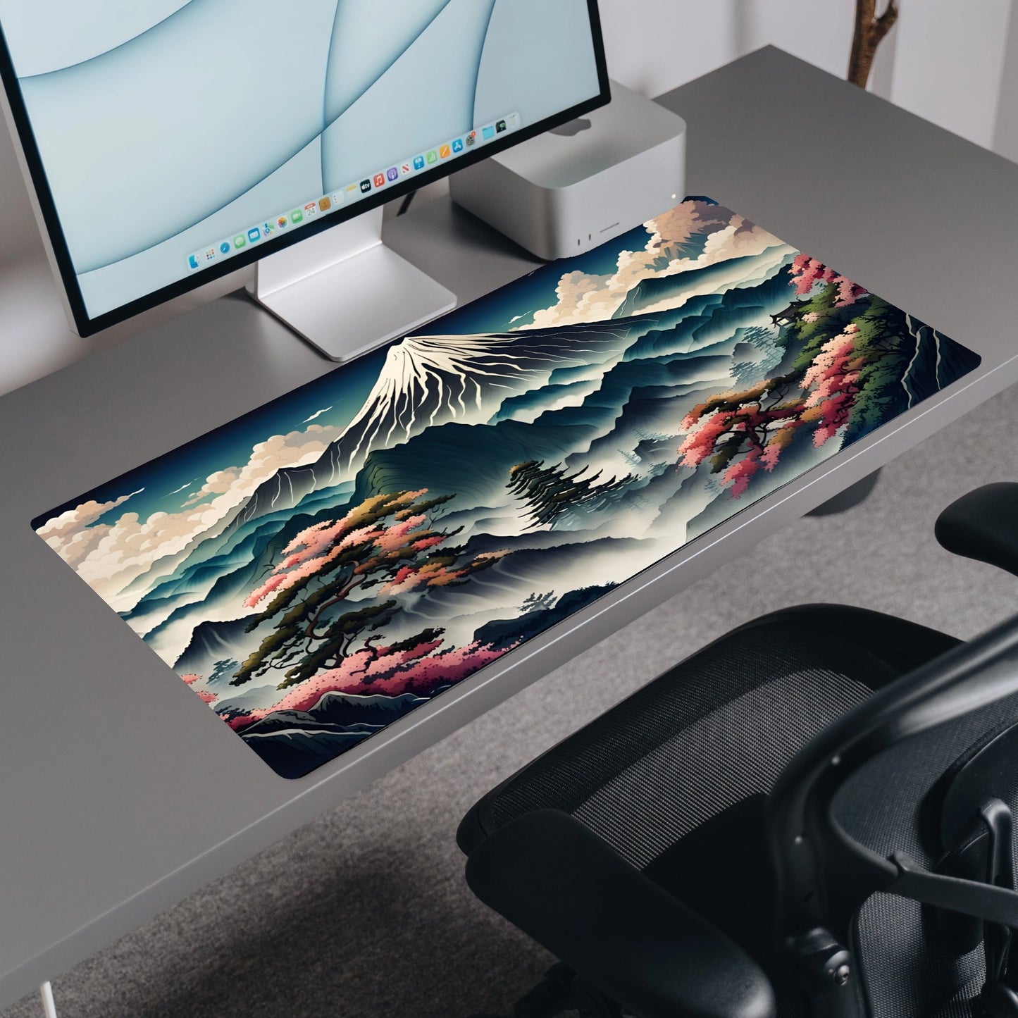 Ancient Japan | Custom Artisan Mousepad | Gaming & Office Desk Mat - Goblintechkeys