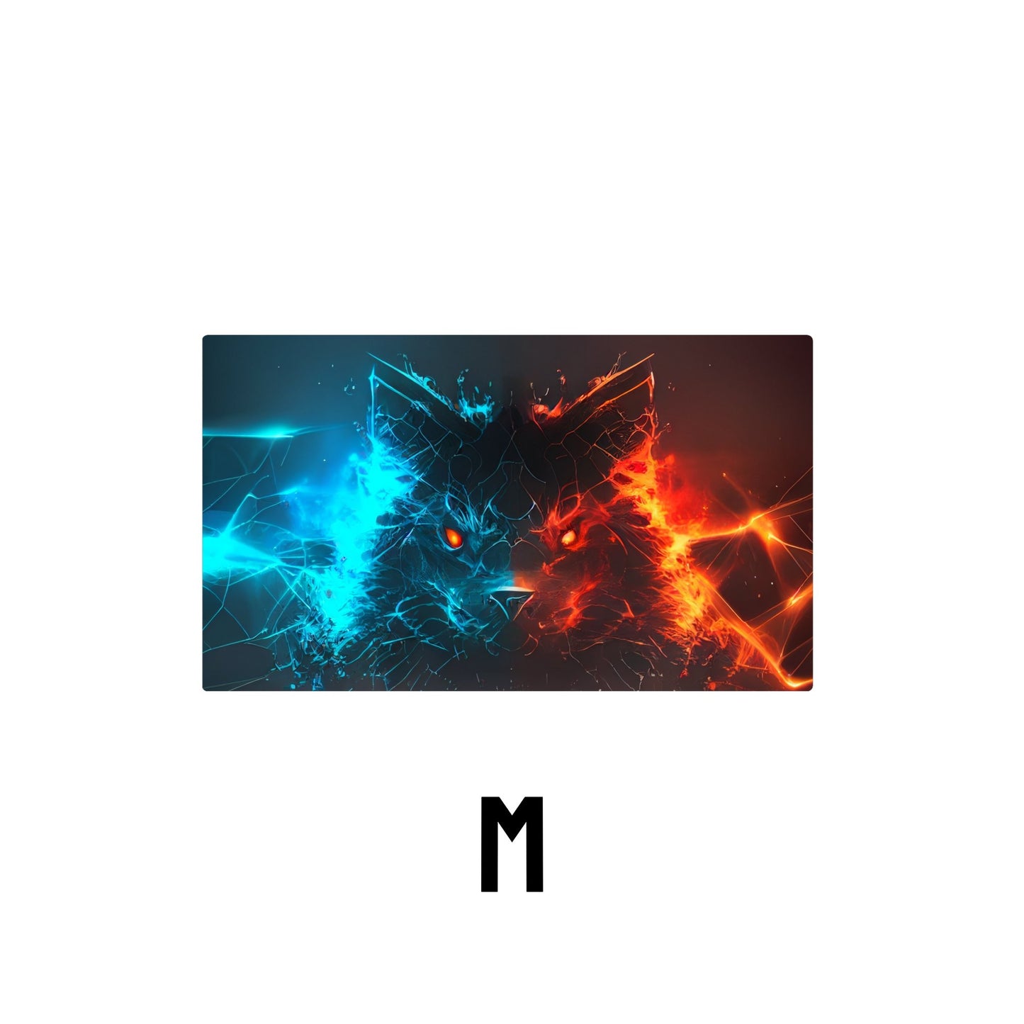 Angry Thunder Cat Desk Mat | Mouse Pad | Gaming & Office Desk Mat - Goblintechkeys