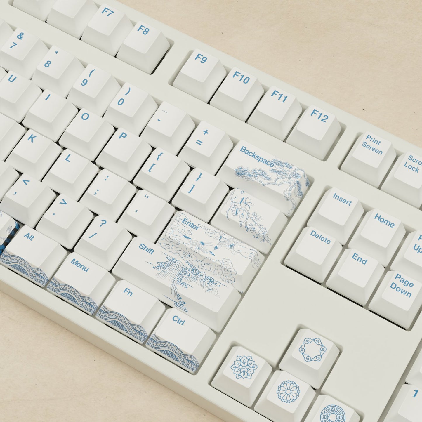 Blue Pottery Keycaps - Goblintechkeys