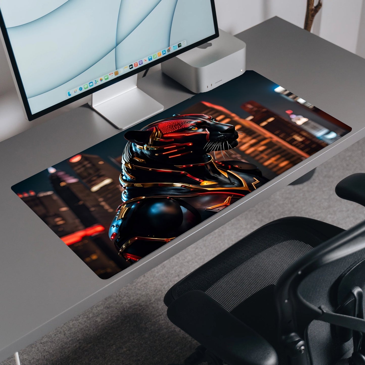 City Watch | Custom Artisan Mousepad | Gaming & Office Desk Mat - Goblintechkeys