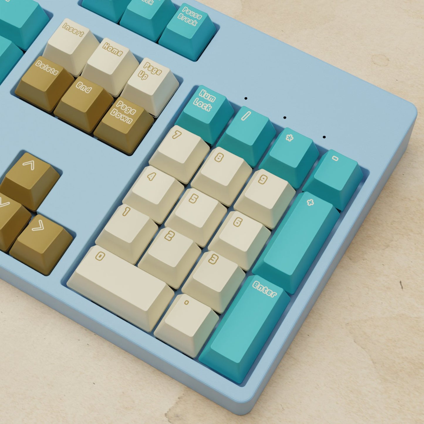 Creamy Blue Keycaps - Goblintechkeys