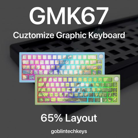 Custom GMK67 Mechanical Keyboard | Custom Keycaps - Goblintechkeys