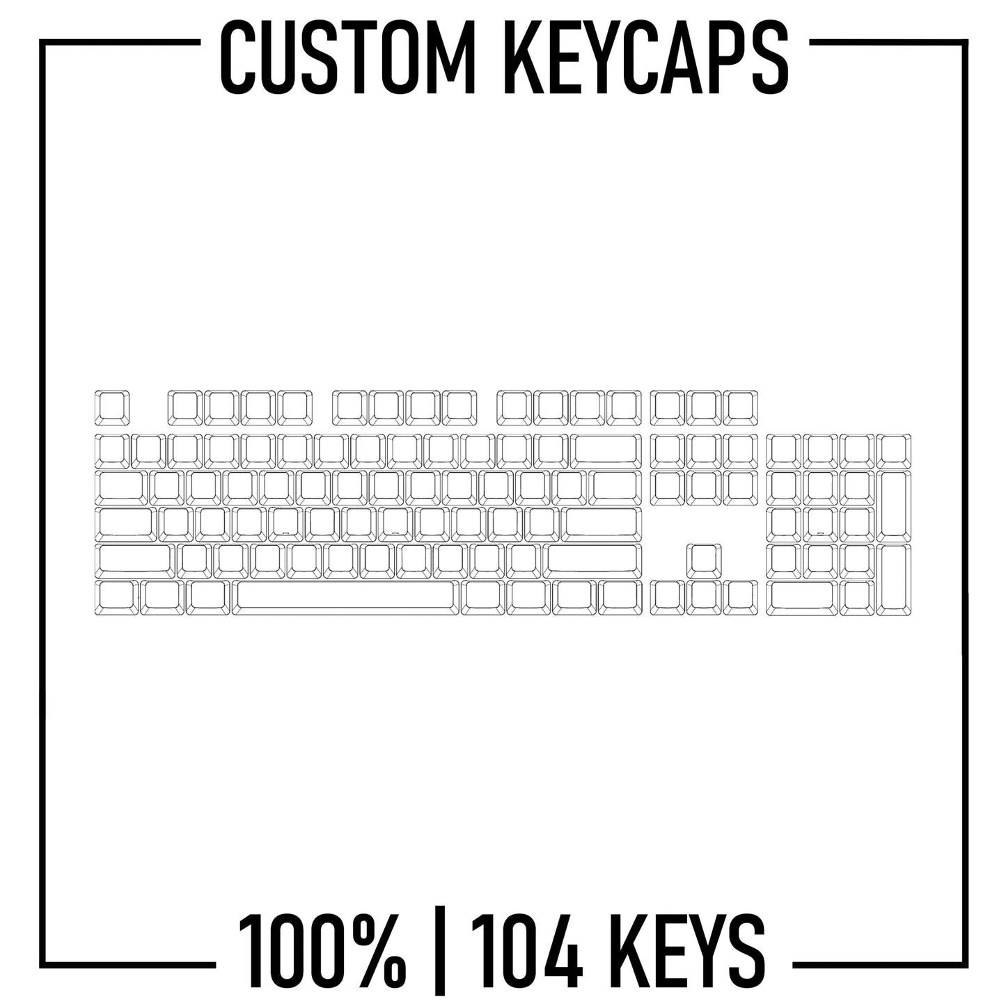 Design Studio - 100% Keyboard Custom PBT Keycap set ( ANSI ) - Goblintechkeys