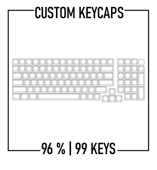 Design Studio Ajazz 96% Keyboard Custom PBT Keycap set ( ANSI ) - Goblintechkeys