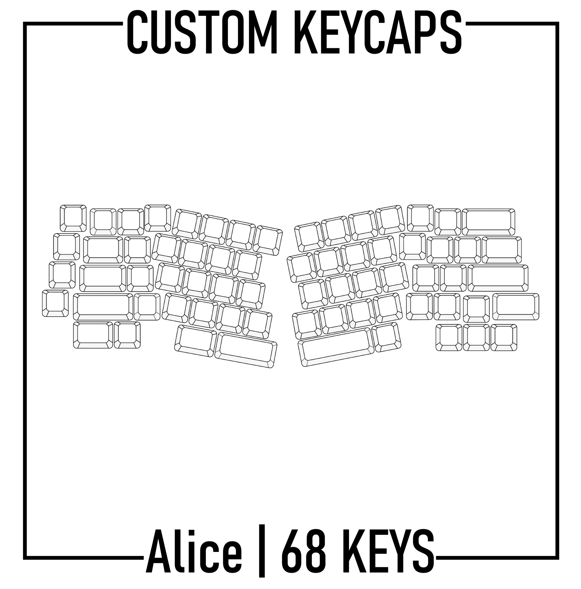 Design Studio Alice Split Keyboard Custom Keycaps ANSI design-studio-alice-split-keyboard-custom-keycaps-ansi
