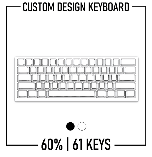 Design Studio Custom Design 60% Mechanical Keyboard ( ANSI | Black) - Goblintechkeys