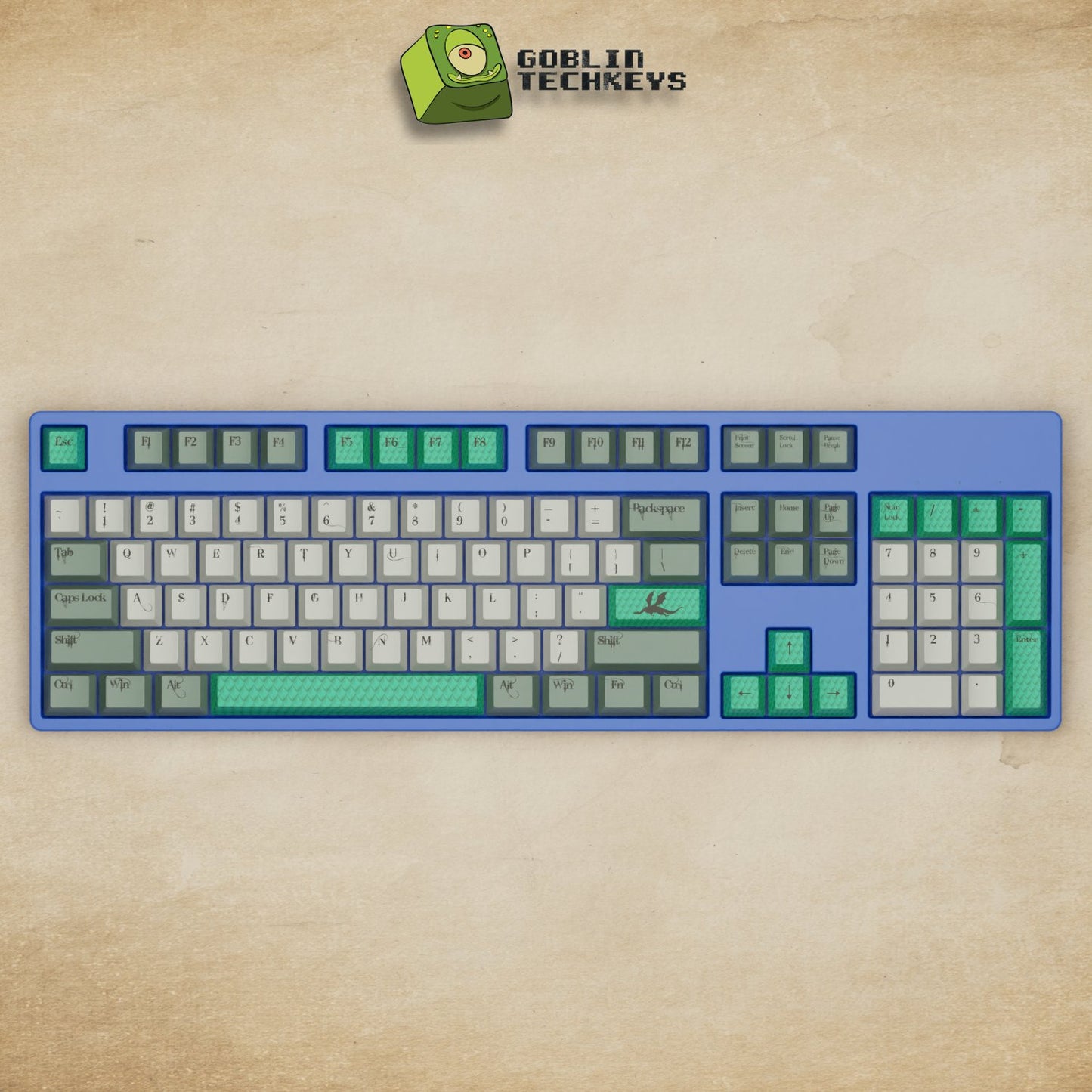 Dragon Scale Keycaps - Goblintechkeys