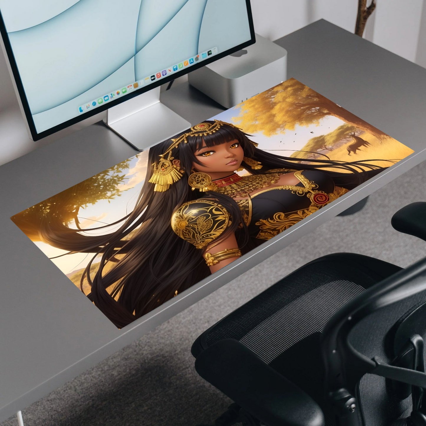 Egyptian Enigma | Custom Artisan Mousepad | Gaming & Office Desk Mat - Goblintechkeys