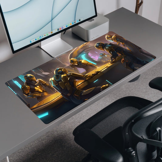 Futuristic Nexus | Custom Artisan Mousepad | Gaming & Office Desk Mat - Goblintechkeys