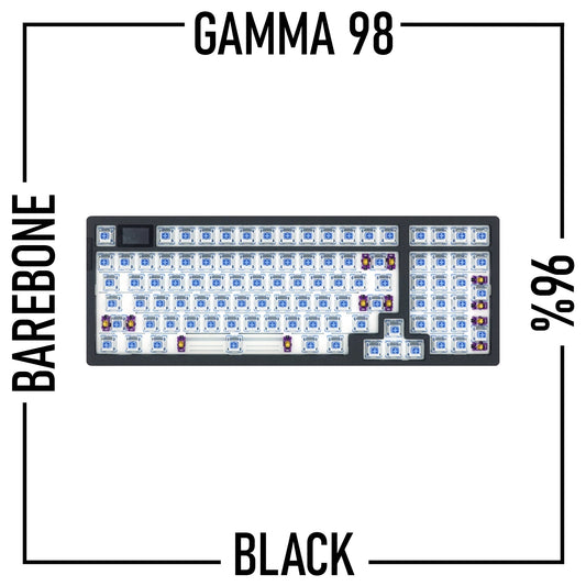 Gamma 98 (96%) | 1800 Barebone Kit | LED Wireless Mechanical Keyboard - Goblintechkeys