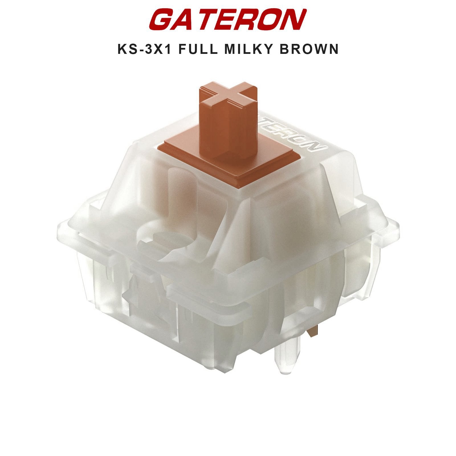 Gateron KS-3X1 Full Milky Switches - Goblintechkeys