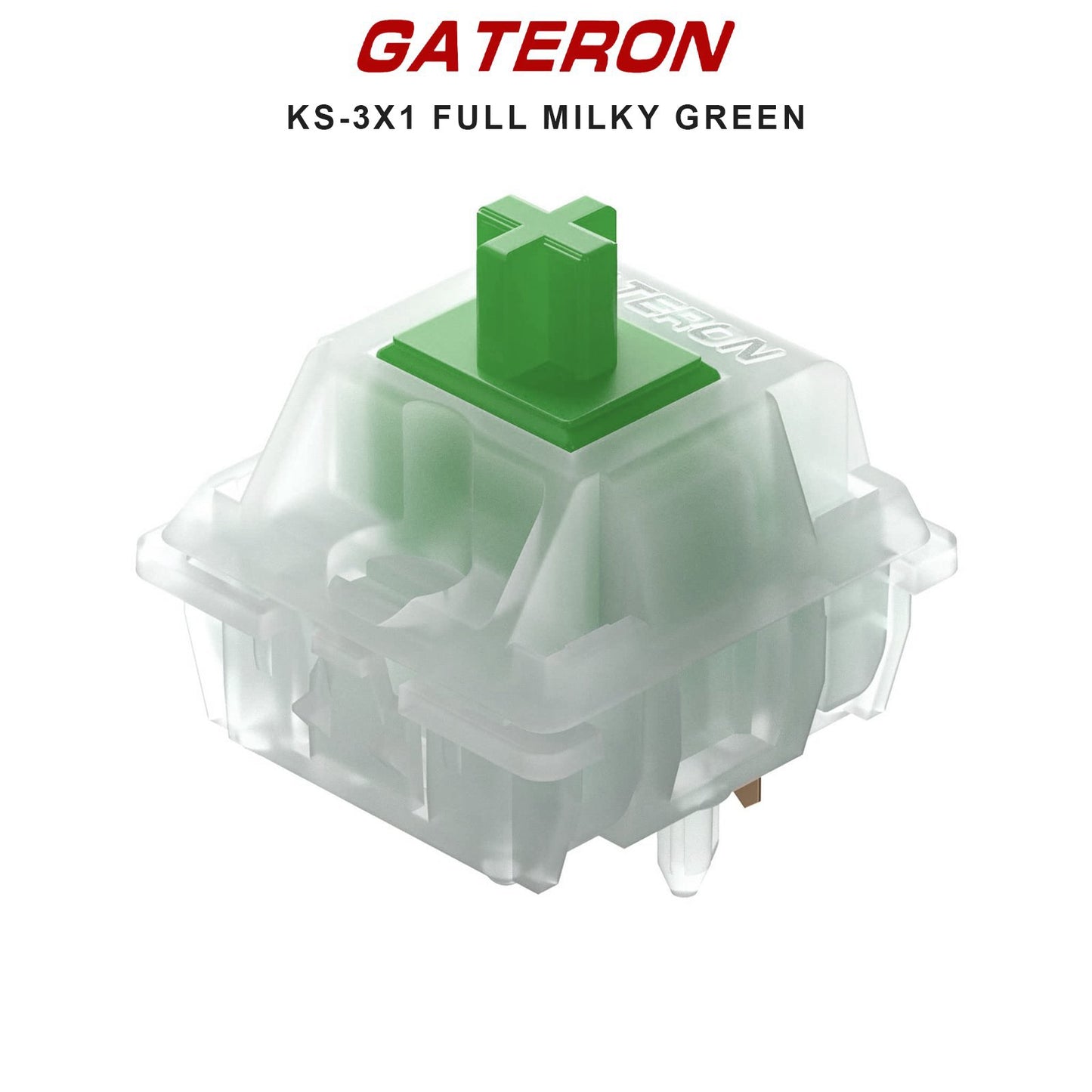 Gateron KS-3X1 Full Milky Switches - Goblintechkeys