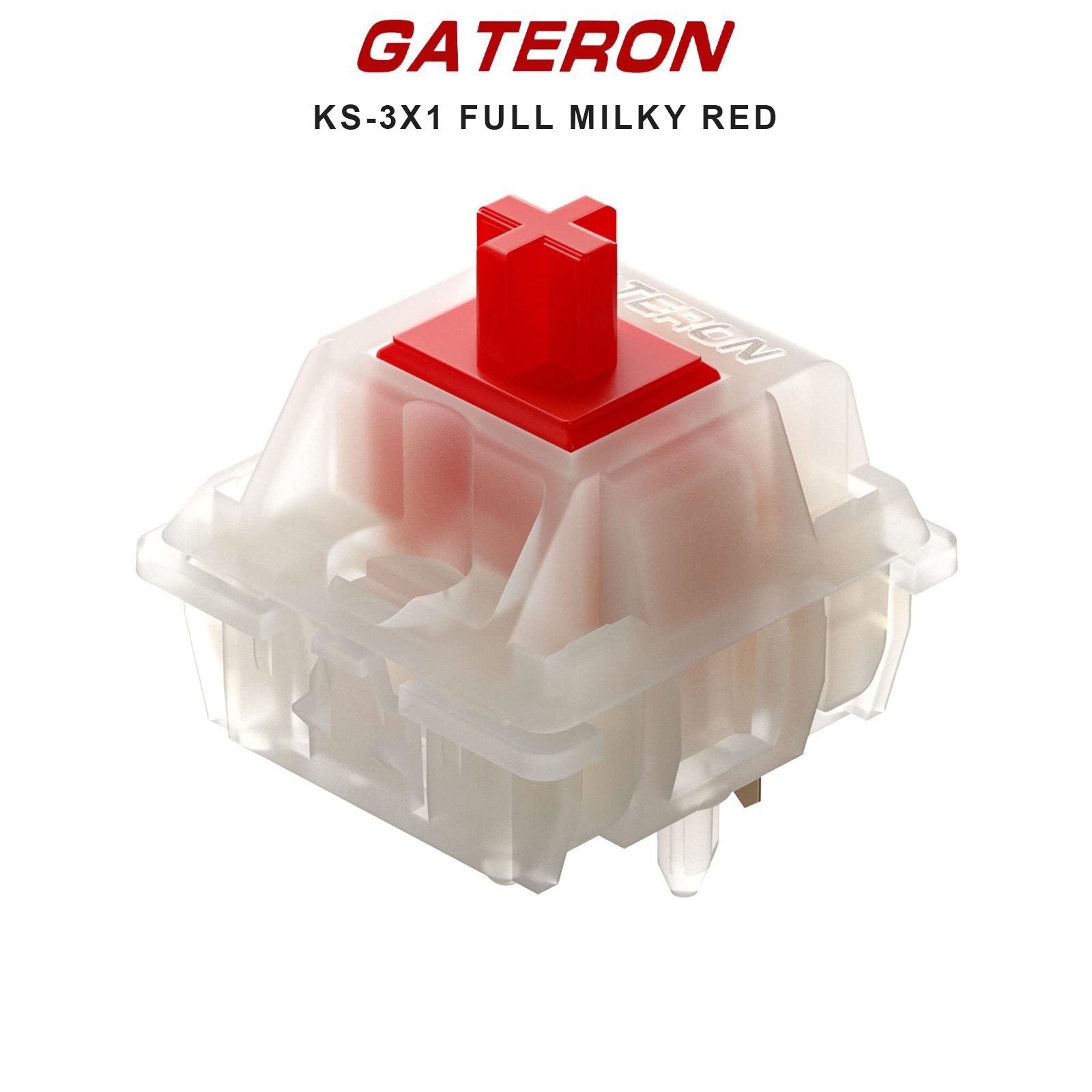 Gateron KS-3X1 Full Milky Switches - Goblintechkeys