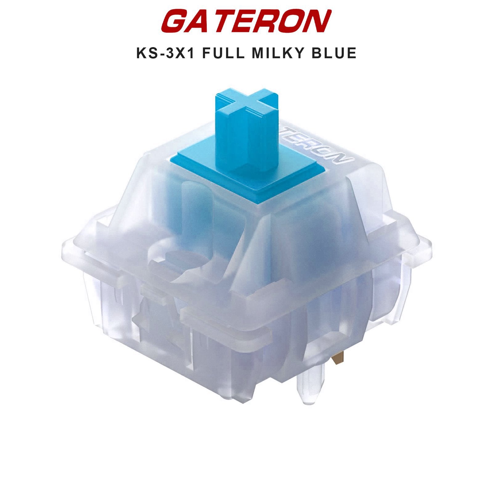 Gateron KS-3X1 Full Milky Switches - Goblintechkeys