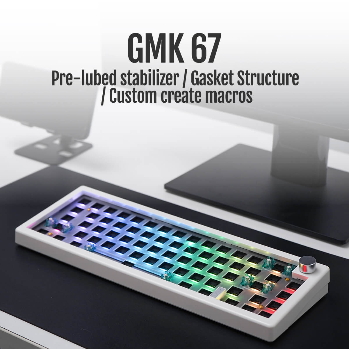 GMK67 65% Wireless Mechanical Keyboard Barebone Kit - Goblintechkeys