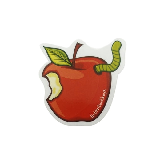 Goblintechkeys Bite Of Apple Sticker (2pcs) - Goblintechkeys