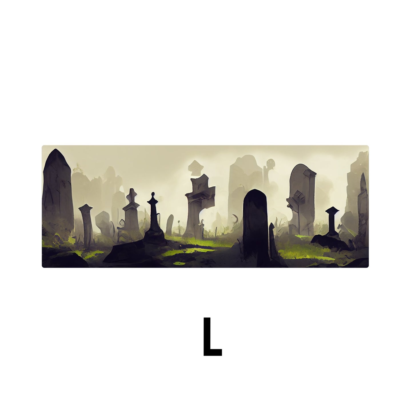 Graveyard Desk Mat | Mouse Pad | Gaming & Office Desk Mat - Goblintechkeys