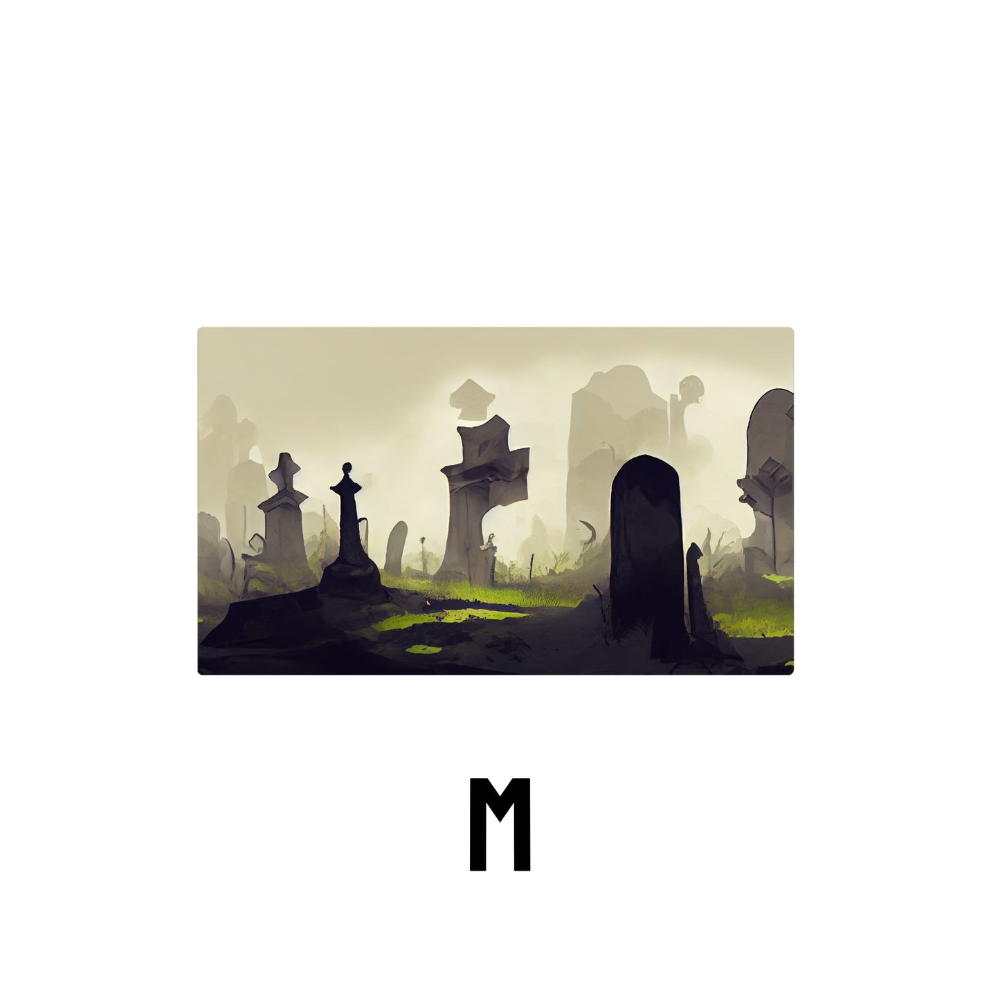 Graveyard Desk Mat | Mouse Pad | Gaming & Office Desk Mat - Goblintechkeys