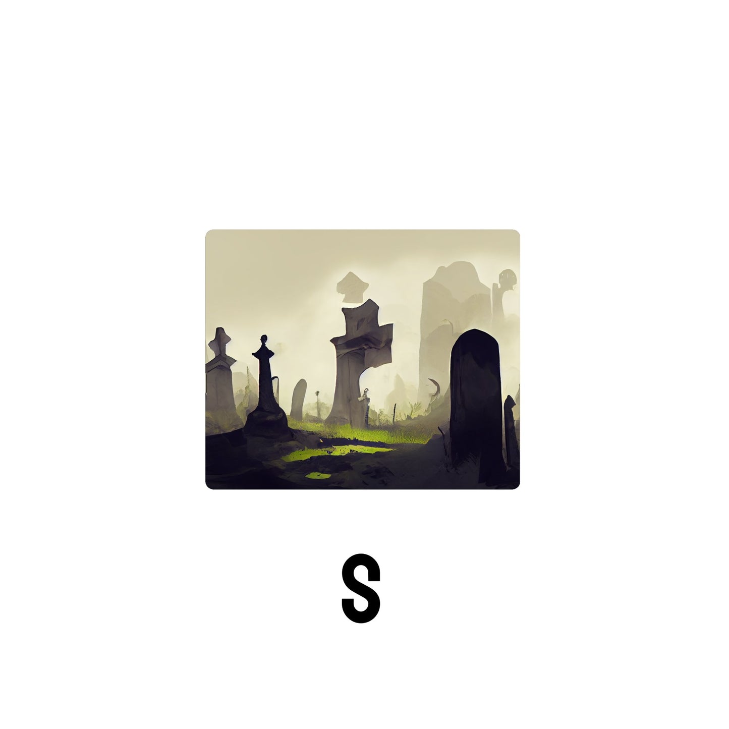 Graveyard Desk Mat | Mouse Pad | Gaming & Office Desk Mat - Goblintechkeys
