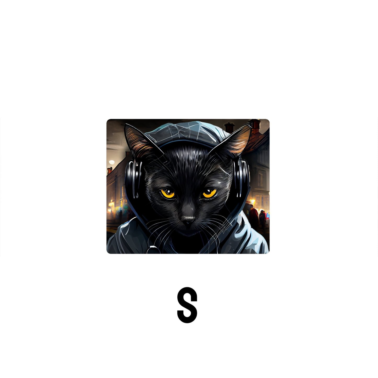 Hoodie Cat Desk Mat | Mouse Pad | Gaming & Office Desk Mat - Goblintechkeys