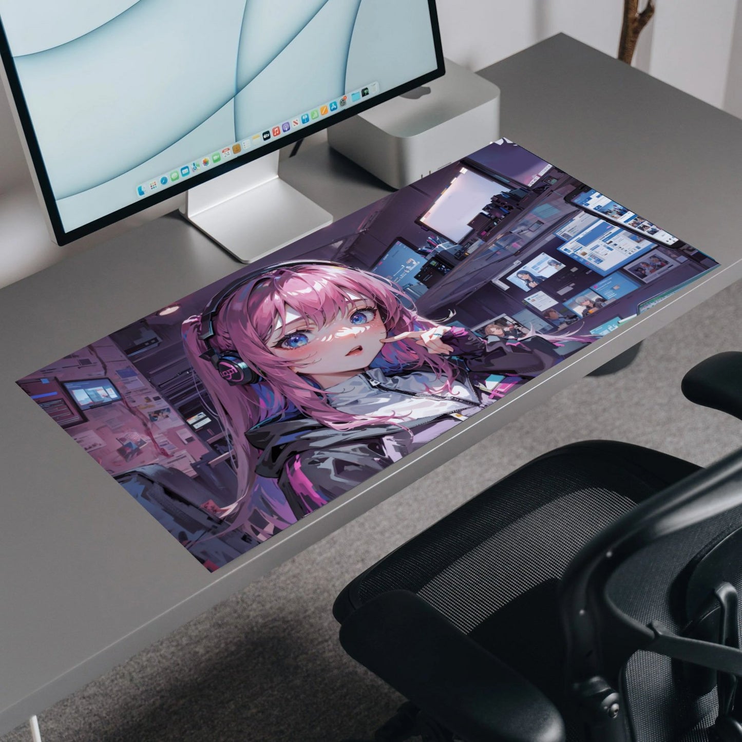 In-Game Heroine | Custom Artisan Mousepad | Gaming & Office Desk Mat - Goblintechkeys