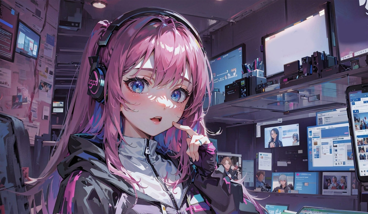 In-Game Heroine | Custom Artisan Mousepad | Gaming & Office Desk Mat - Goblintechkeys