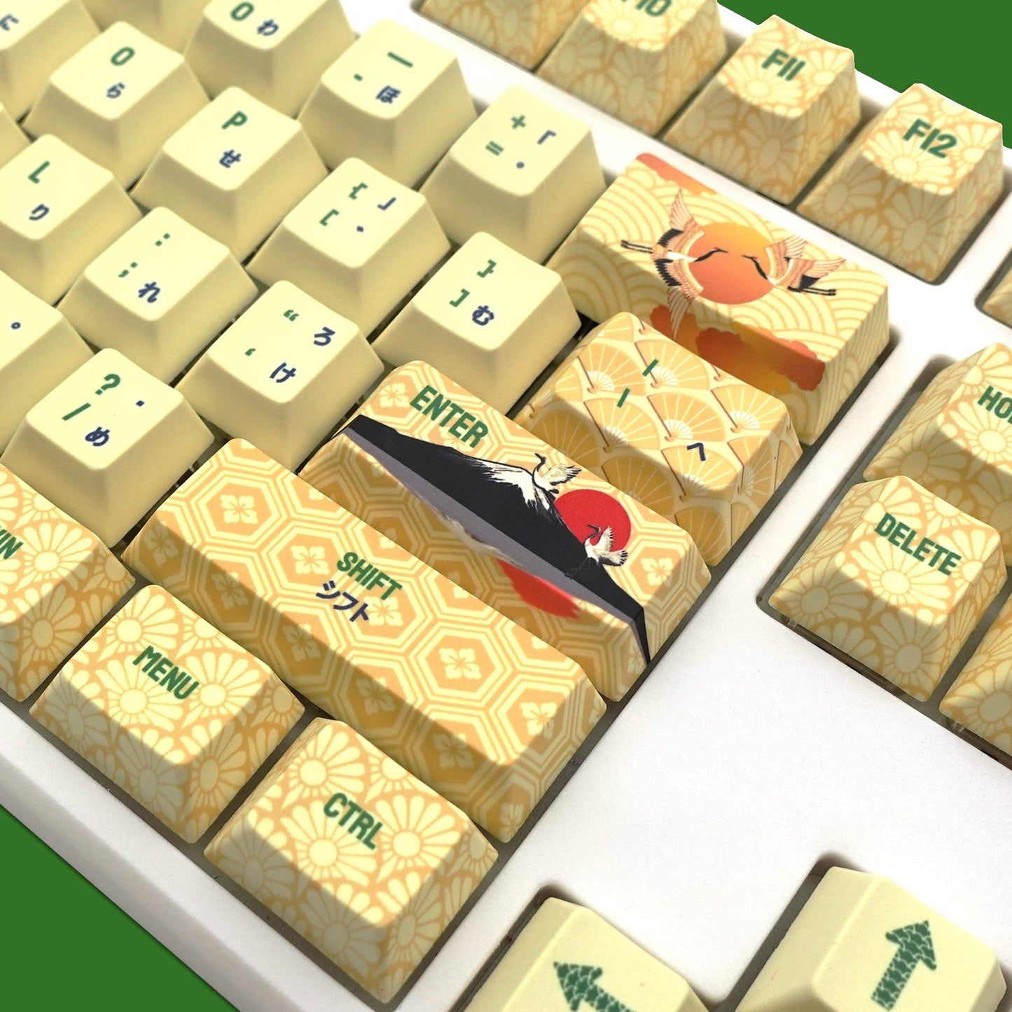 Japanese Crane Keycaps - Goblintechkeys