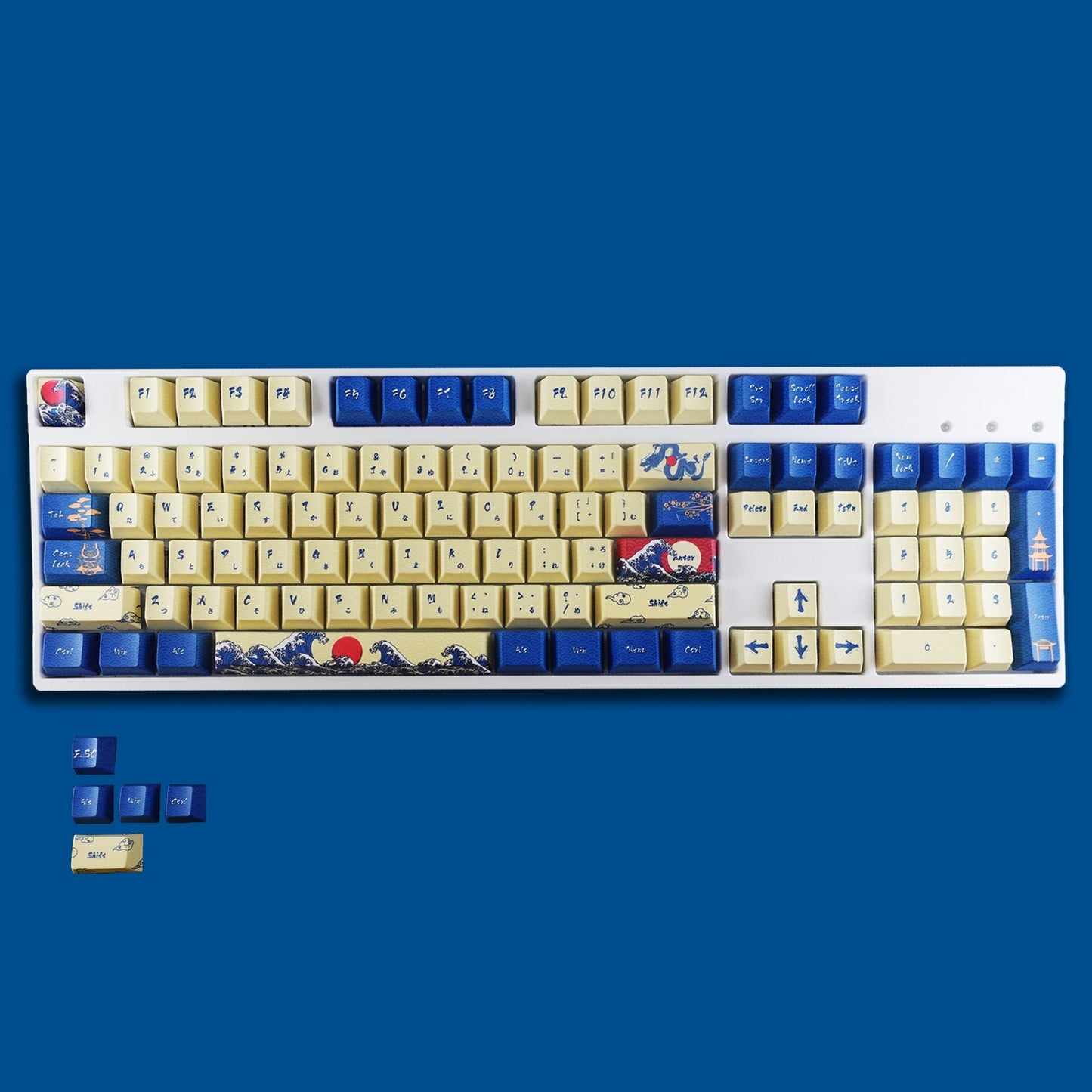 Japanese Wave Keycaps - Goblintechkeys