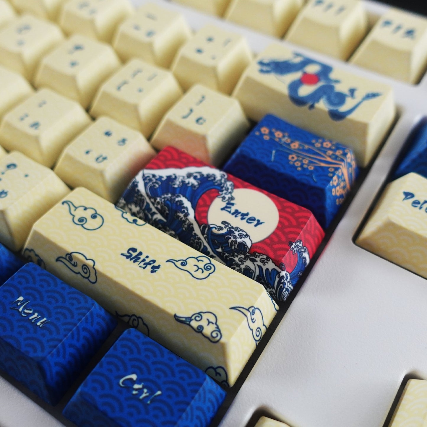 Japanese Wave Keycaps - Goblintechkeys