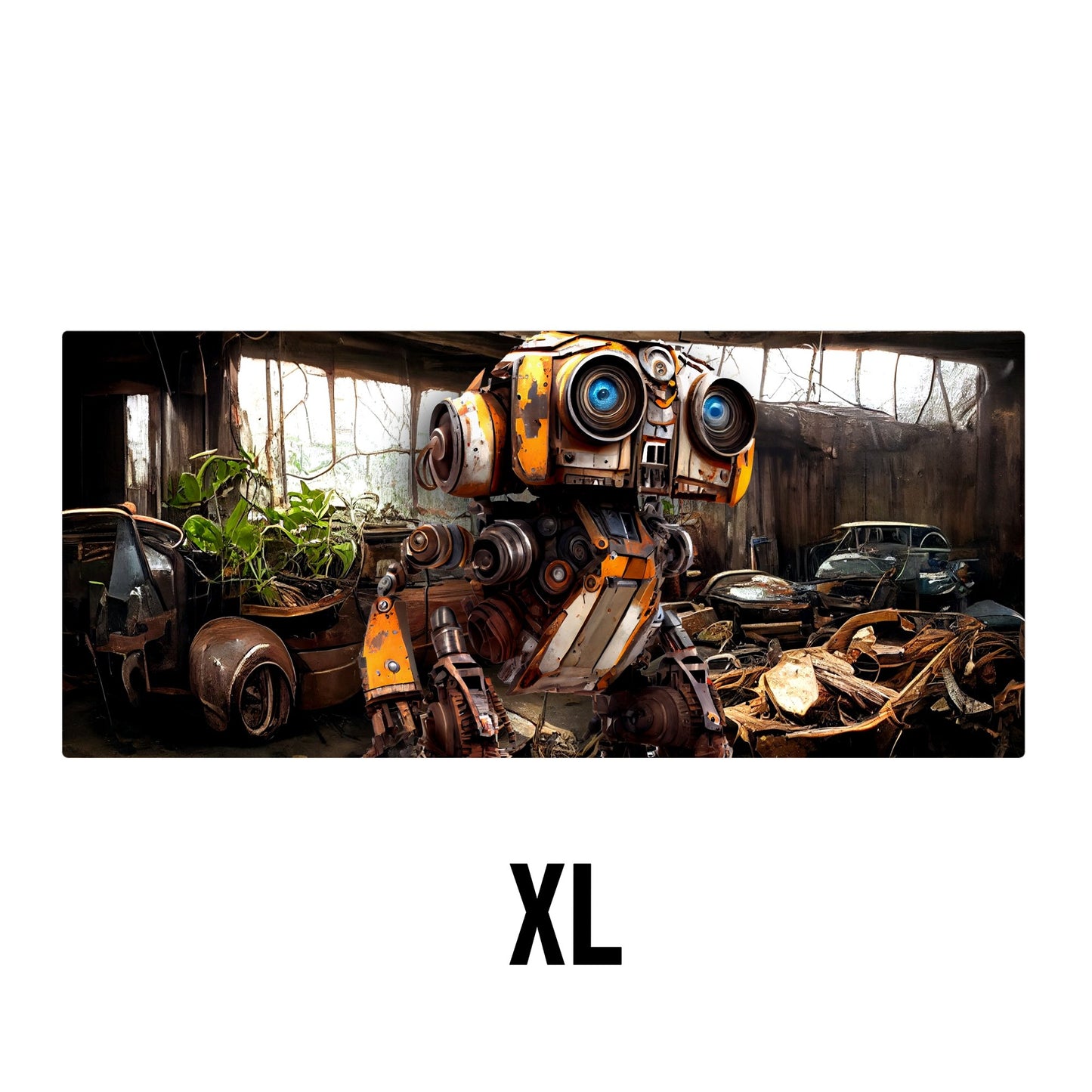 Junk Robot Desk Mat | Mouse Pad | Gaming & Office Desk Mat - Goblintechkeys